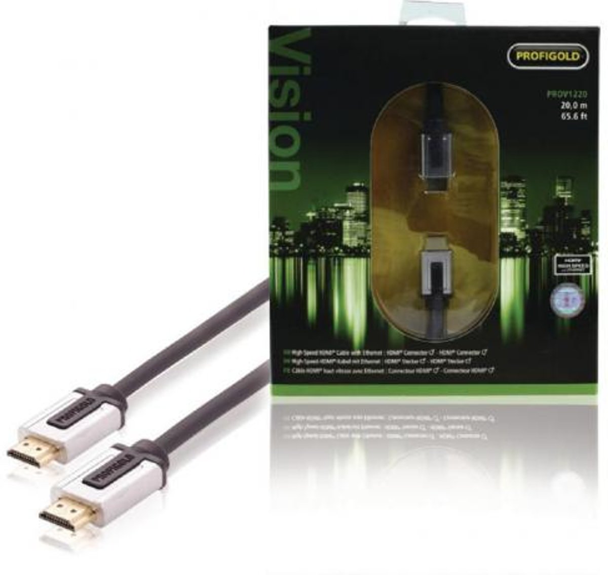 Profigold - 1.4 High Speed HDMI kabel - 20 m - Zwart