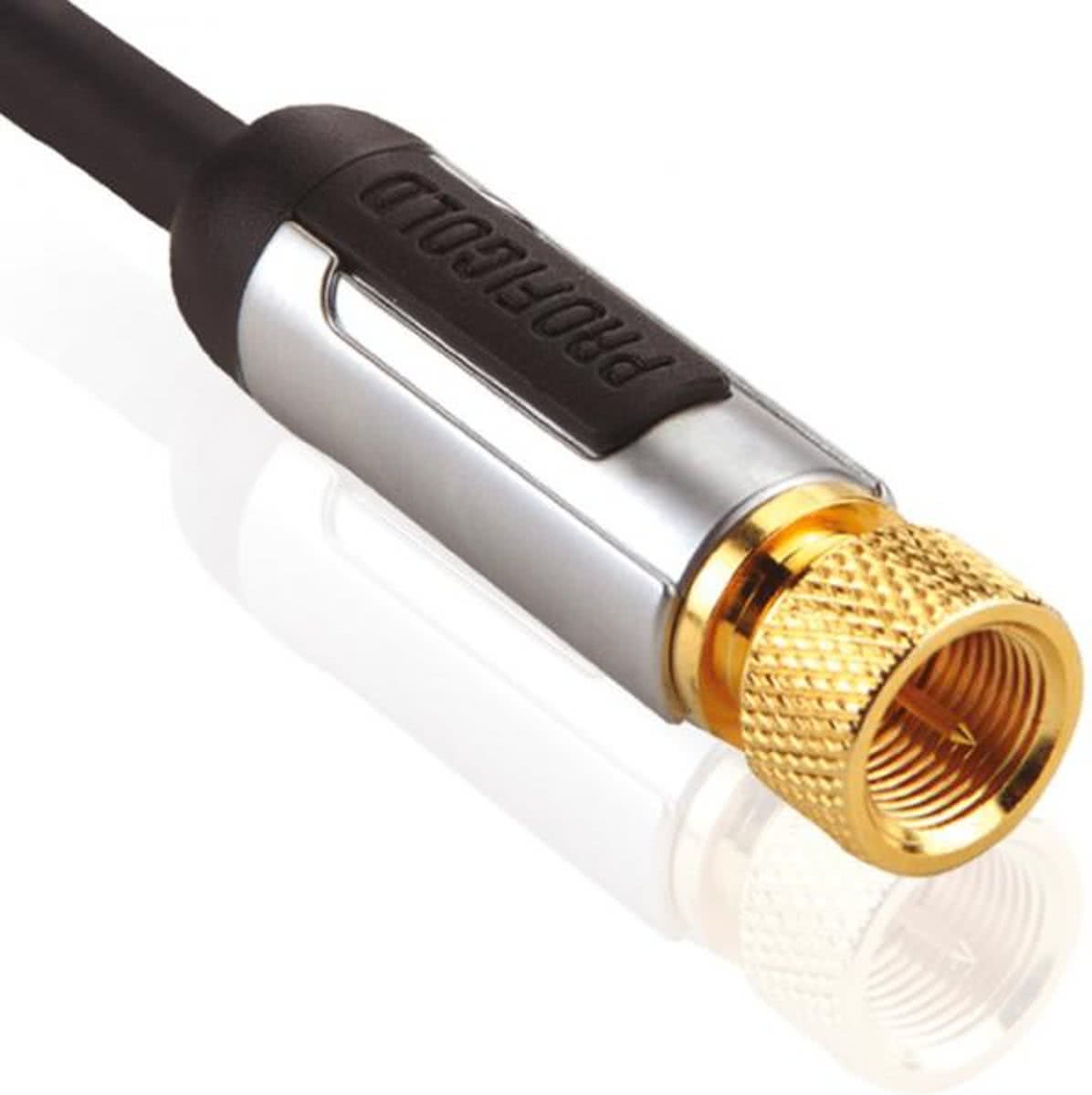 Profigold - F-Connector Kabel - zwart - 3 meter