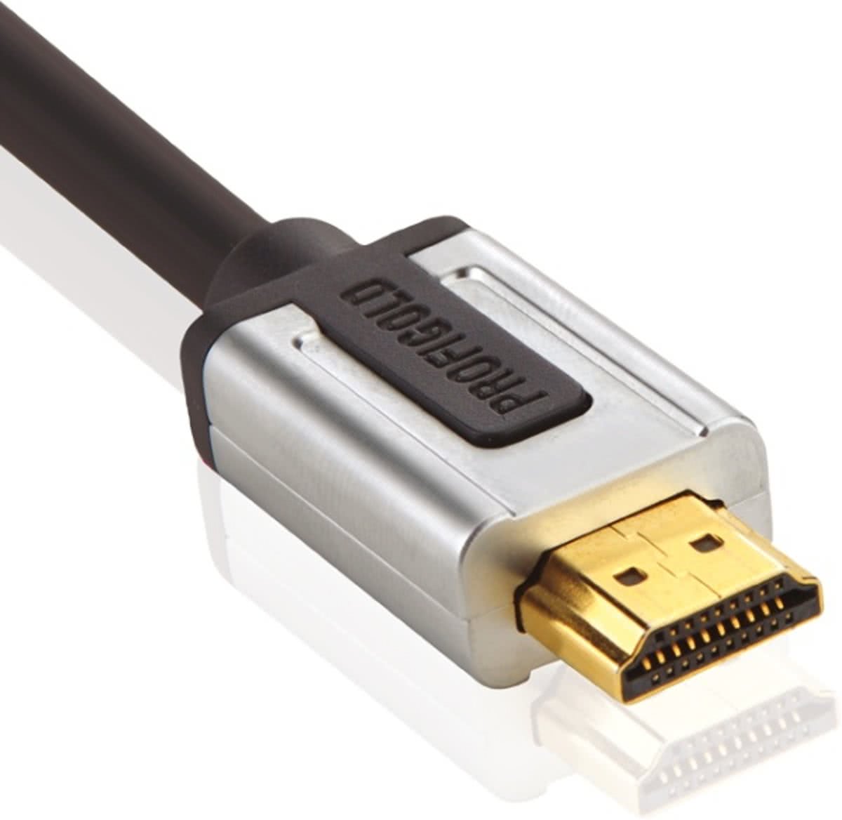 Profigold PROV1010 10m HDMI HDMI Zwart, Zilver HDMI kabel