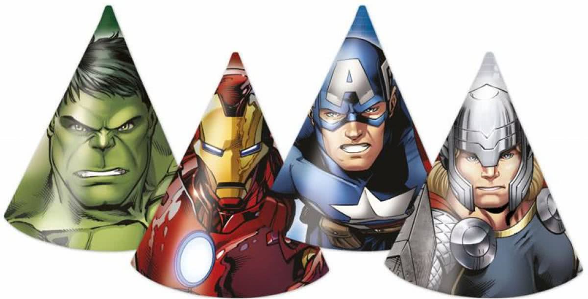 Avengers Hoedjes - 6 stuks