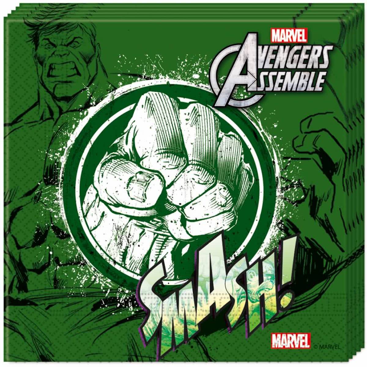 Avengers Servetten Hulk 20 stuks