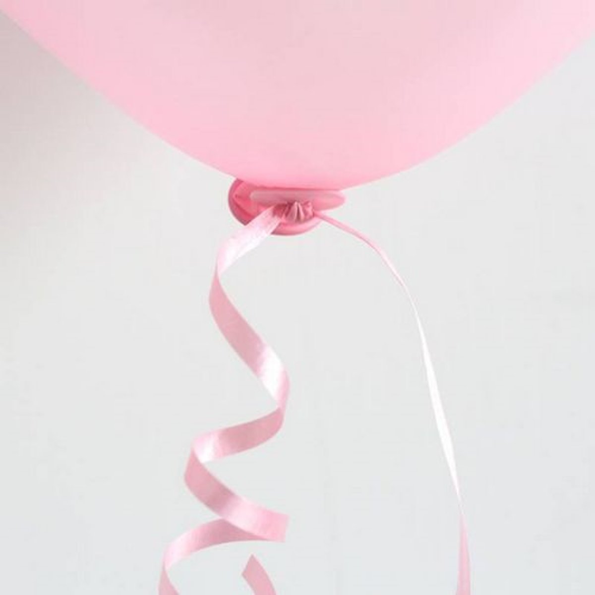 Ballon Snelsluiters Roze met lint 100 stuks