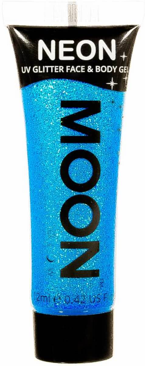 Body Paint Blauw Glitter Neon UV 12ml