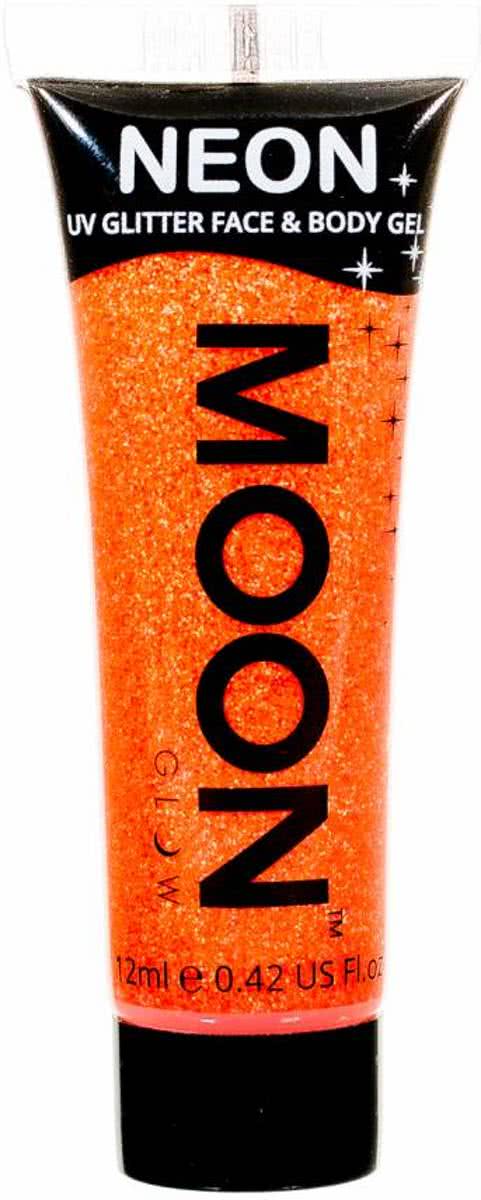 Body Paint Oranje Glitter Neon UV 12ml