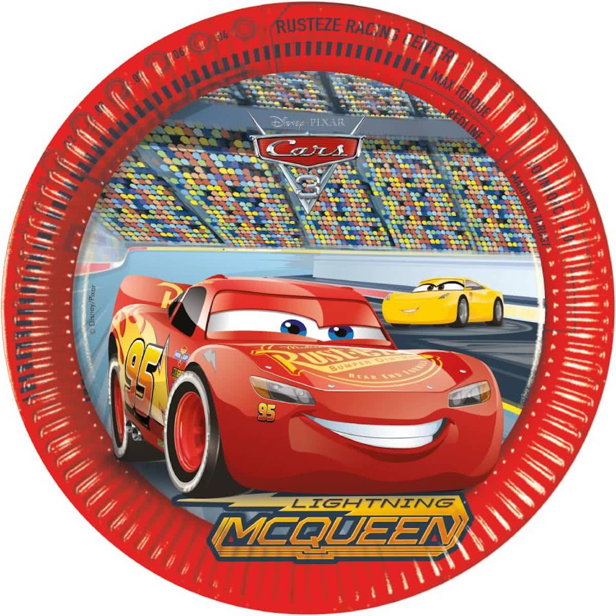 Cars 3 Borden 23cm 8 stuks