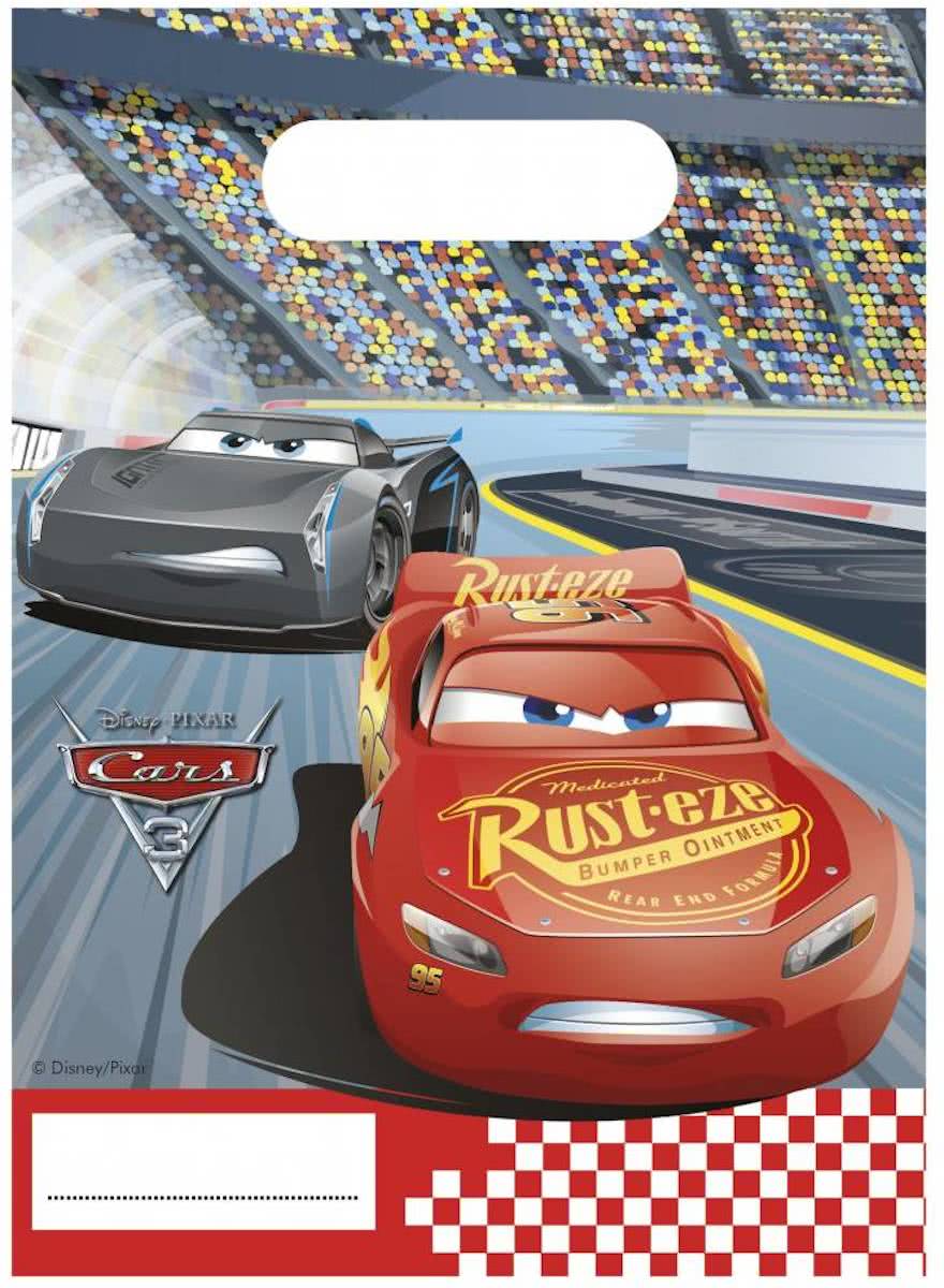 Cars 3 Uitdeelzakjes 6 stuks