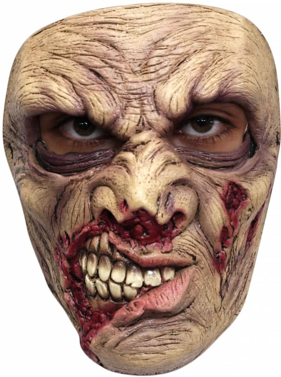 Halloween Masker Deluxe Zombie Scary voorkant