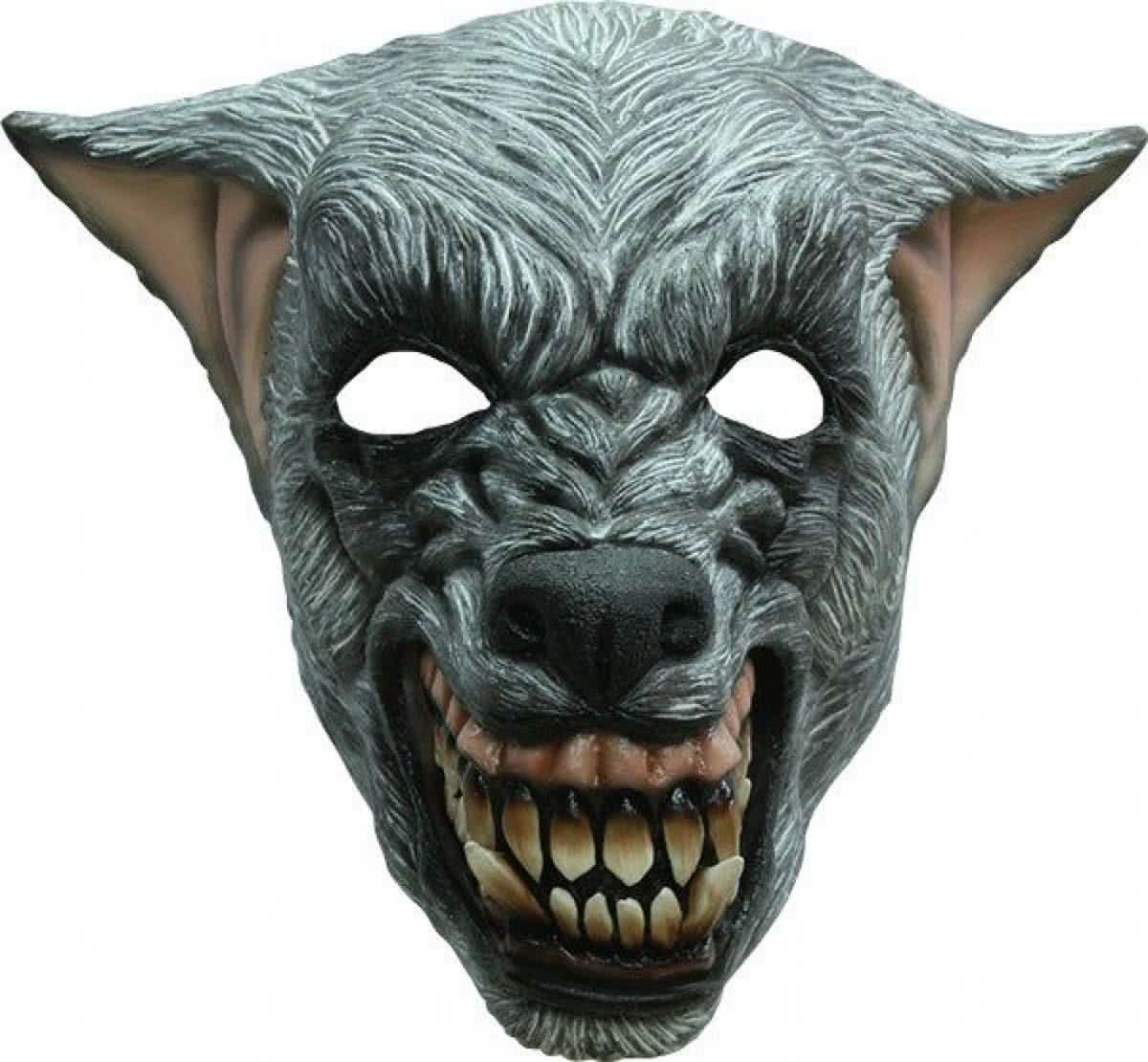 Halloween Masker Wolf Boos Deluxe volledig