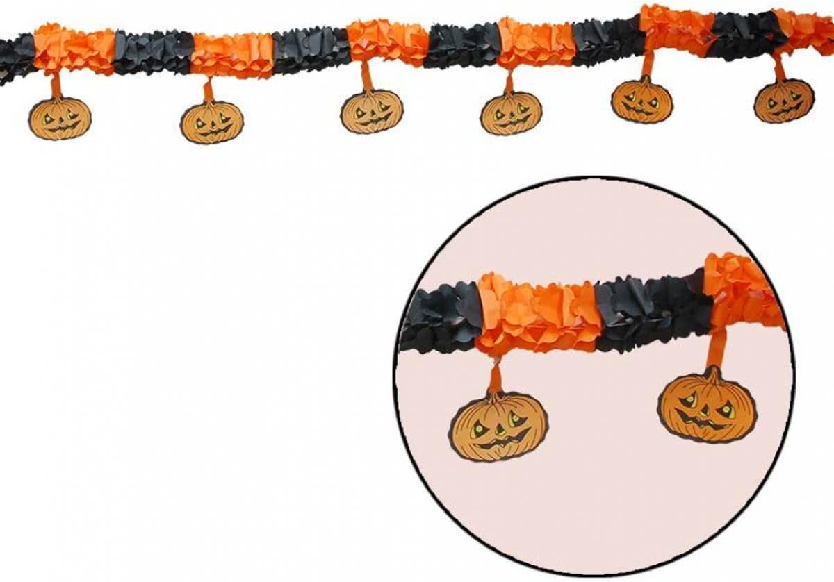 Halloween Slinger Pompoen met Onderhanger