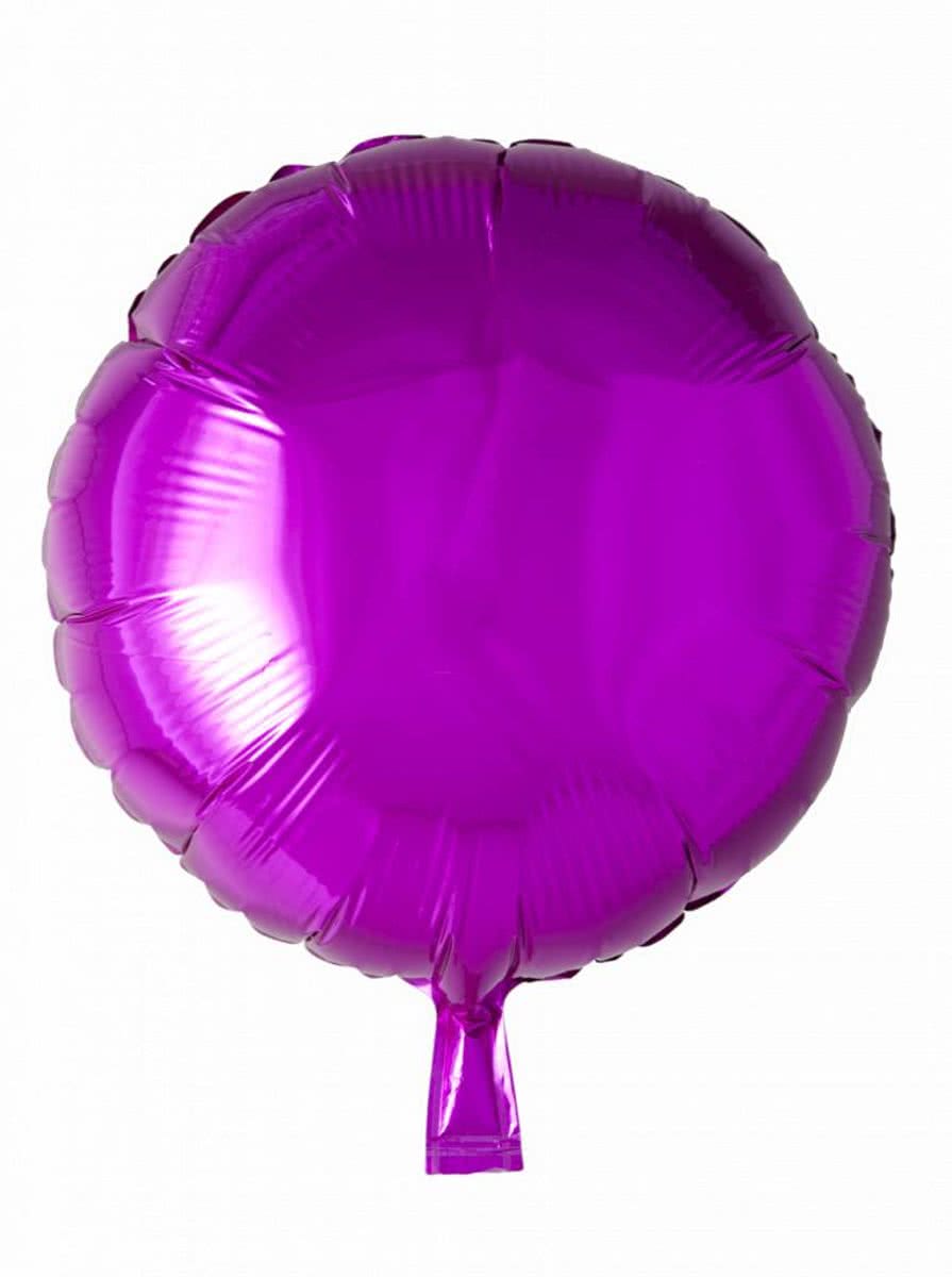 Helium Ballon Rond Fuchsia 46cm leeg