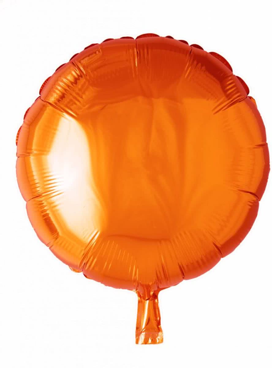 Helium Ballon Rond Oranje 46cm leeg