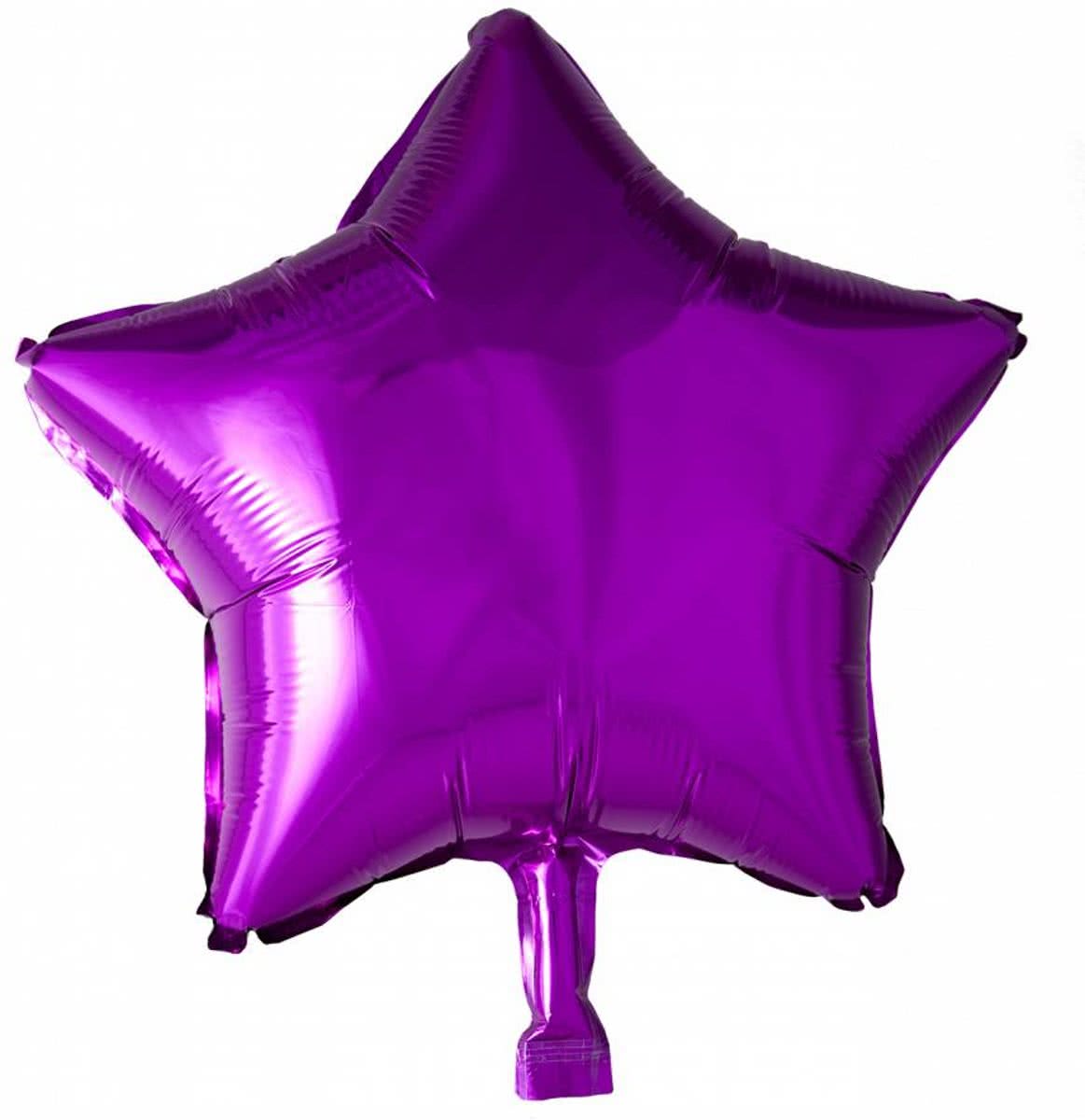 Helium Ballon Ster Fuchsia 46cm leeg