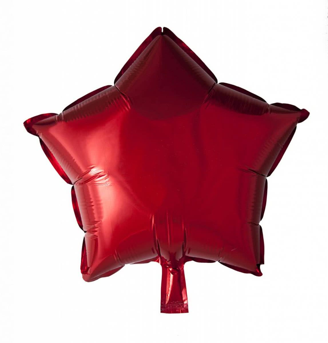 Helium Ballon Ster Rood 46cm leeg