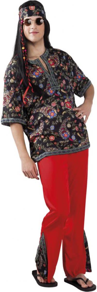 Hippie Kostuum Rood XL