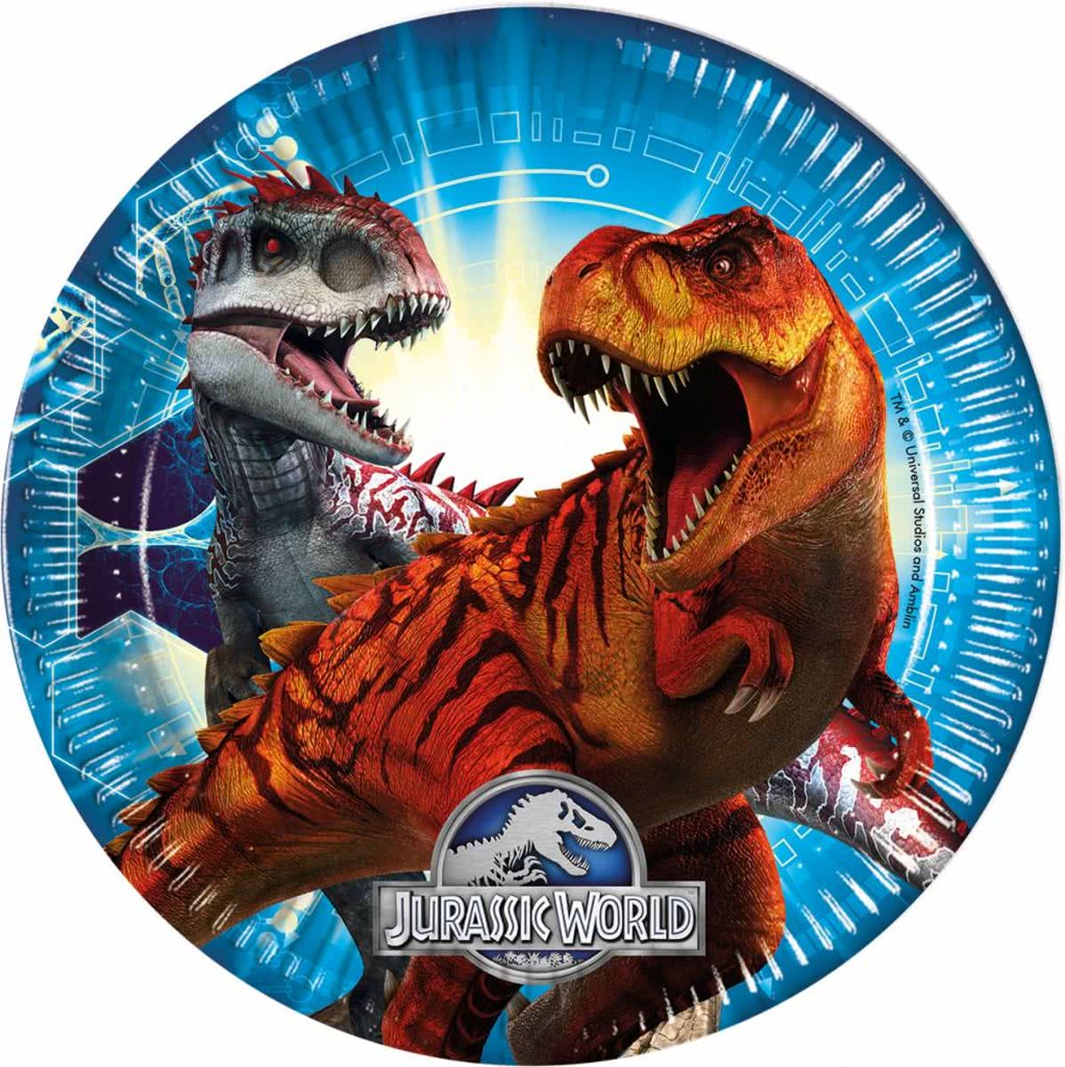 Jurassic World Borden 23cm 8 stuks