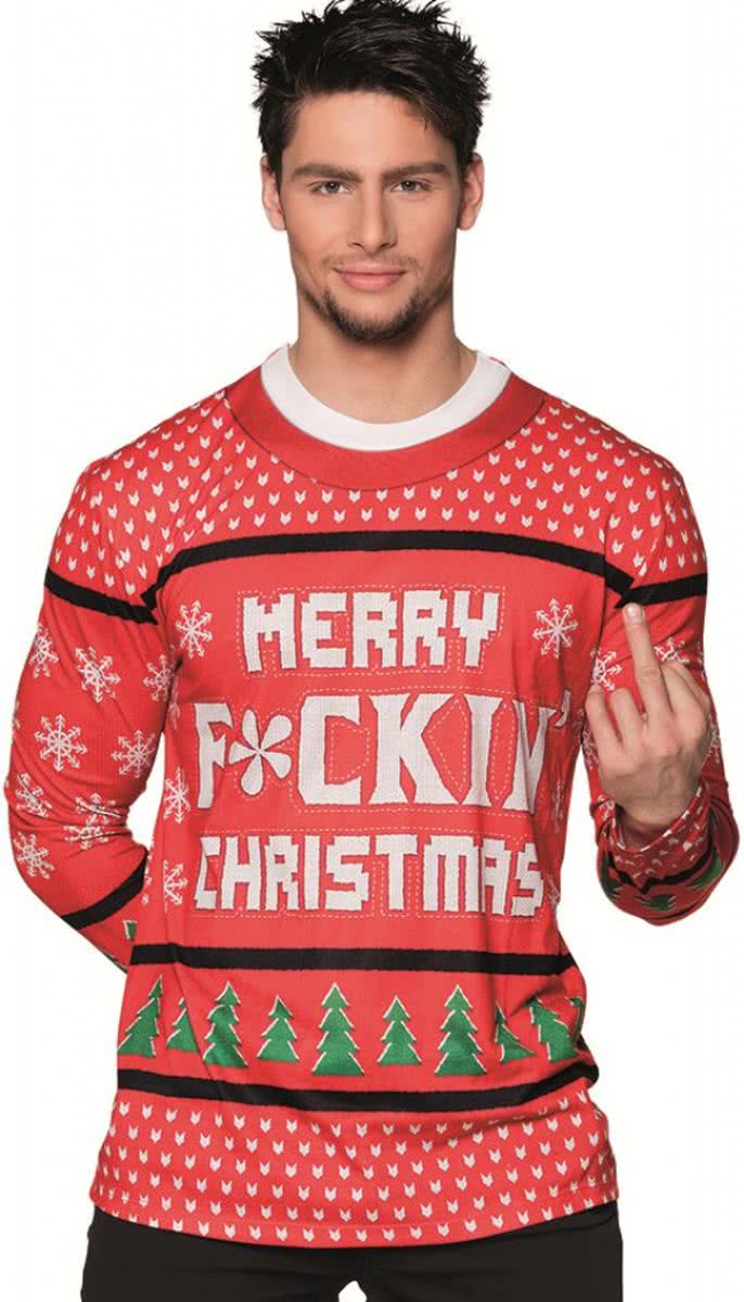 Kerst Shirt Merry F*ckin Christmas