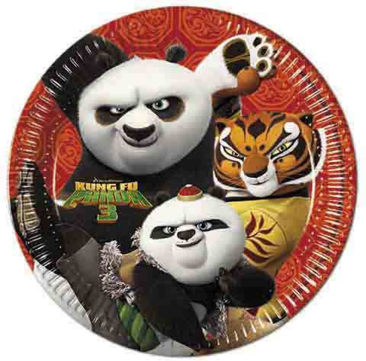 Kung Fu Panda Borden 23cm 8 stuks