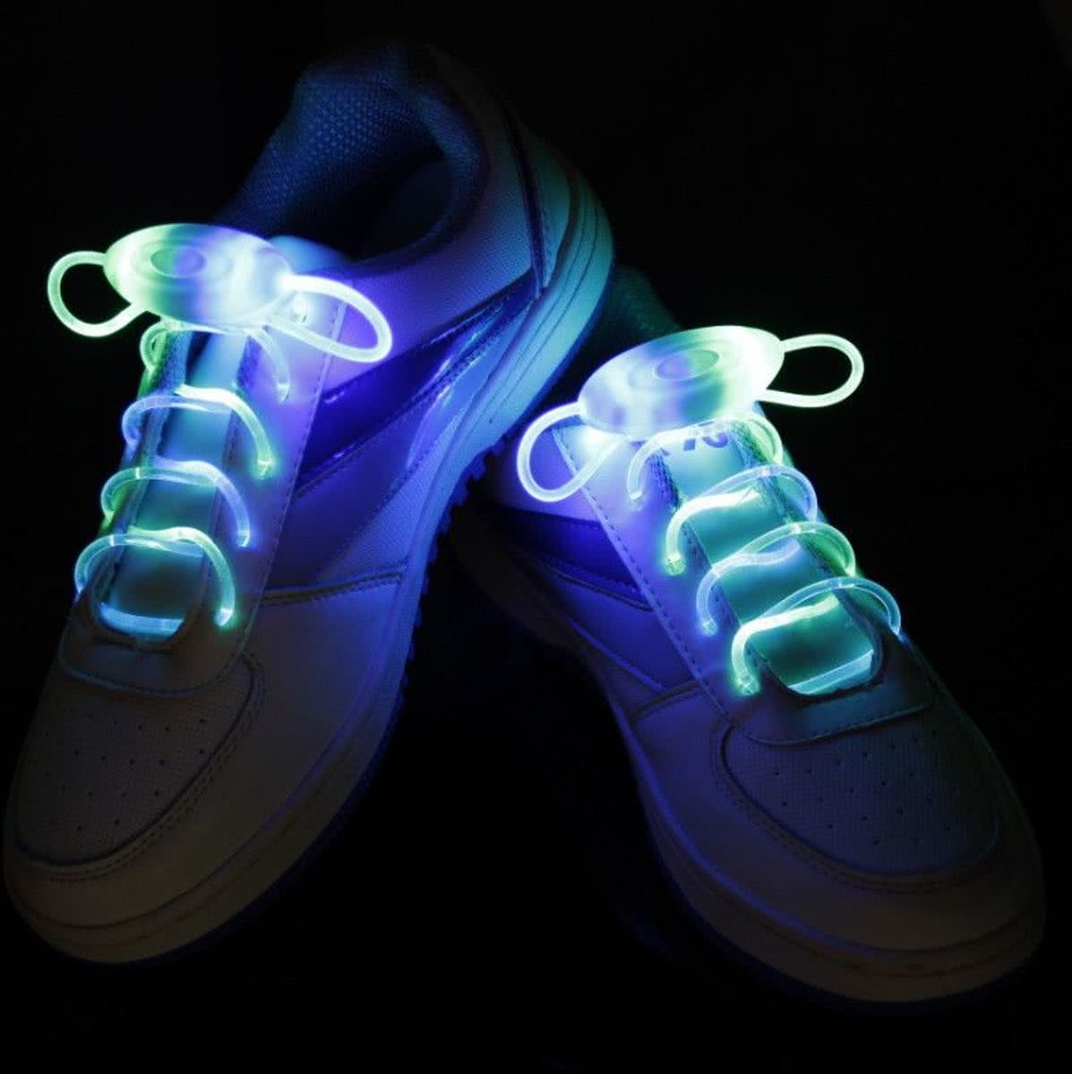 Led Veters Blauw/Groen 2 stuks