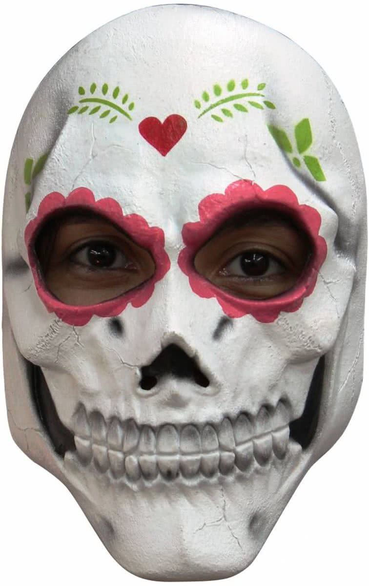 Mexicaans Masker Dia de los Muertos Deluxe voorkant