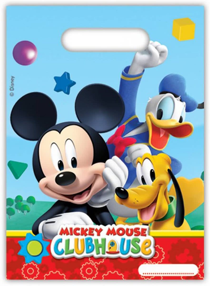 Mickey Mouse Uitdeelzakjes 6 stuks