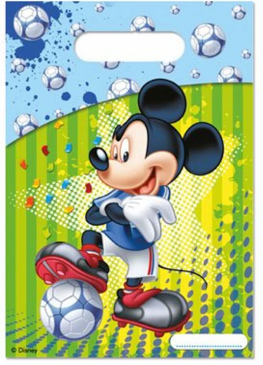 Mickey Mouse Uitdeelzakjes Versiering - 6 stuks