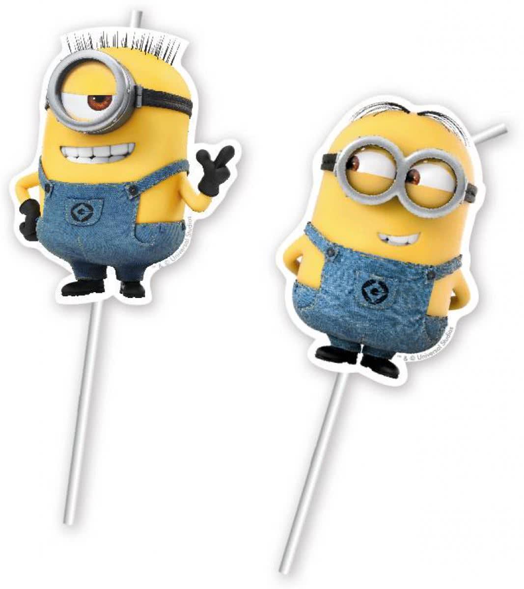 Minions Rietjes 6 stuks