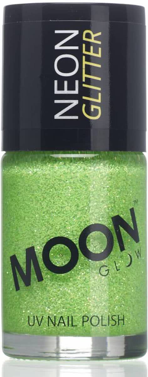 Nagellak Groen Glitter Neon UV 14ml