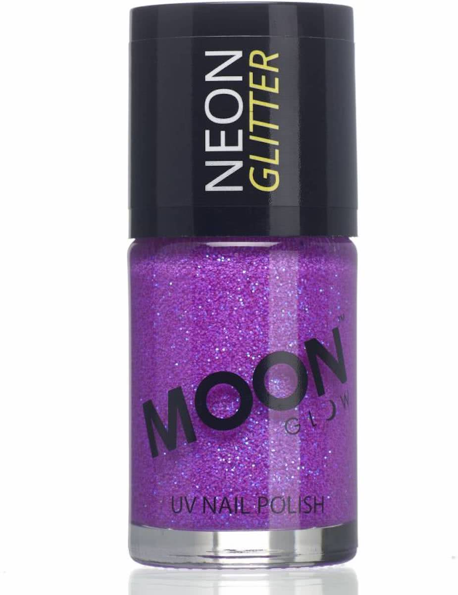 Nagellak Paars Glitter Neon UV 14ml