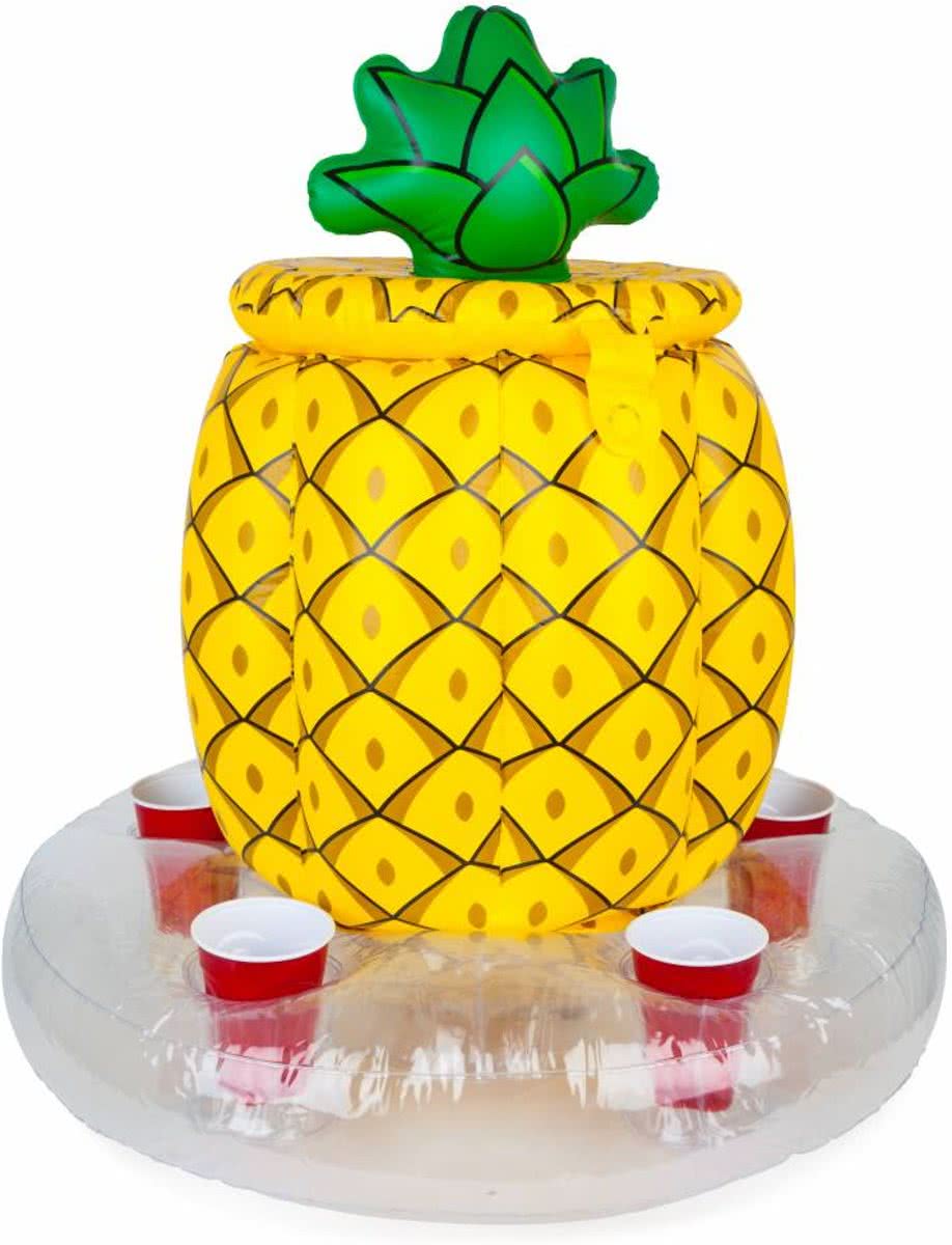 Opblaas Ananas IJsbak met bekerhouders 75cm