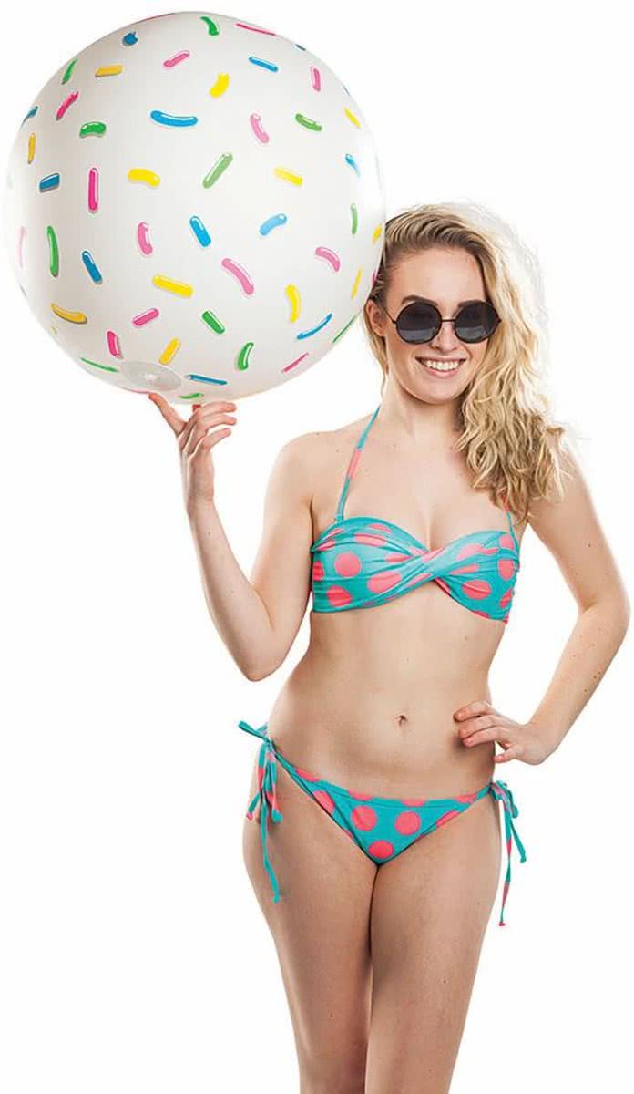 Opblaasbare Strandbal Donut 46cm