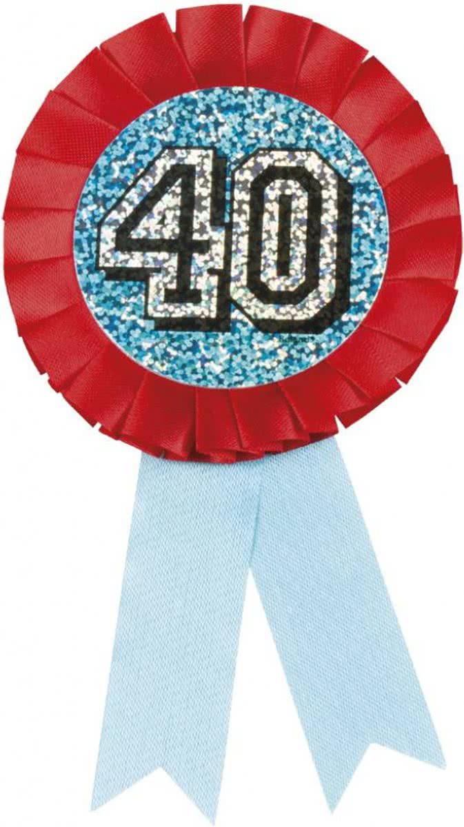 Rozet 40 Jaar Glitter