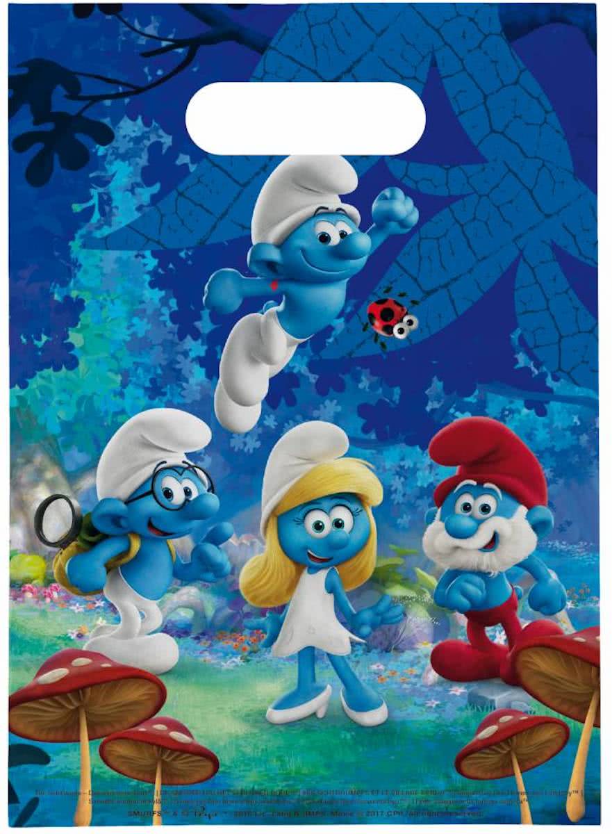 Smurfen Uitdeelzakjes 8 stuks