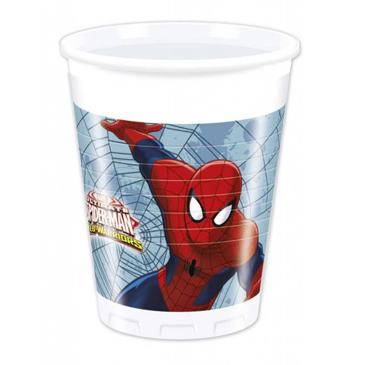 Spiderman Bekers - 8 stuks