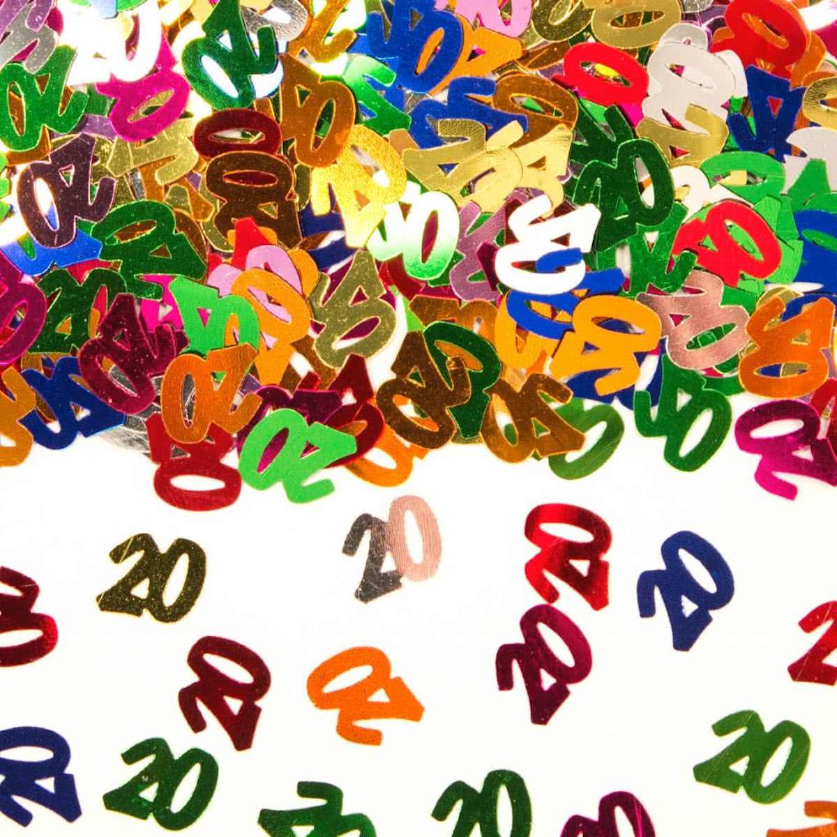 Tafelconfetti 20 Jaar 1cm 600 stuks