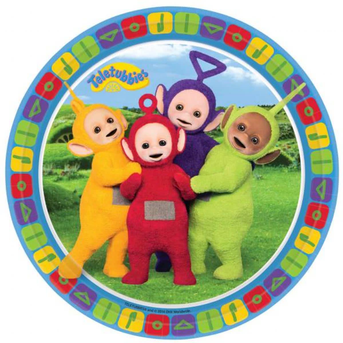 Teletubbies Borden 23cm 8 stuks