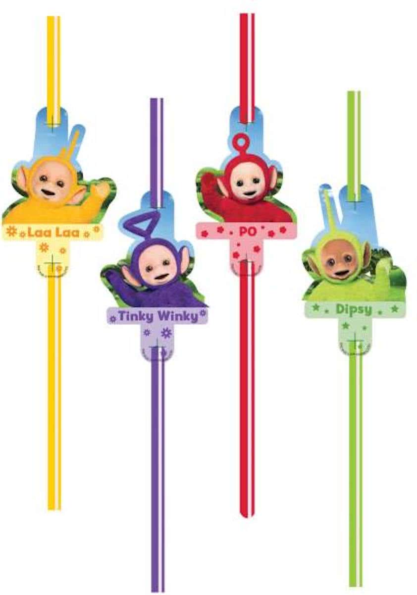 Teletubbies Rietjes 8 stuks