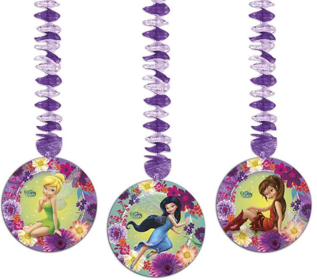 Tinkerbell Hangdecoratie Fairies - 3 stuks