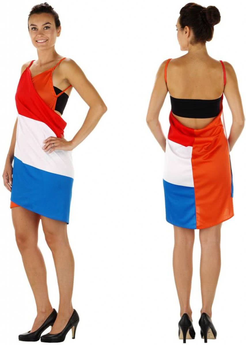 Vlaggenjurk rood/wit/blauw/oranje