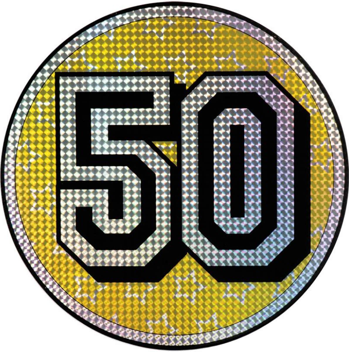 Wanddecoratie 50 Jaar Glitter