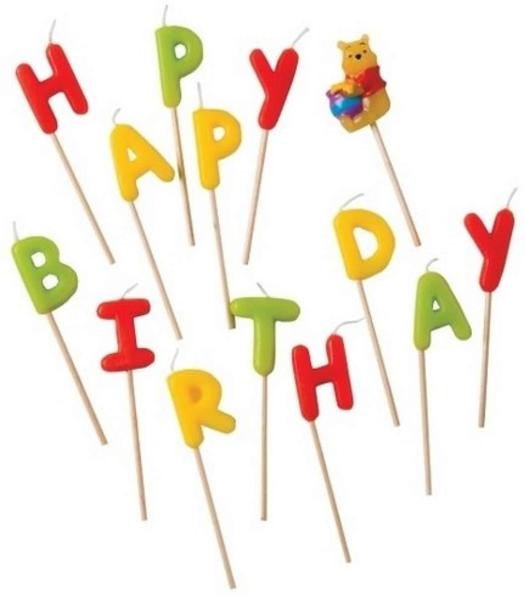 Winnie The Pooh Kaarsjes Happy Birthday - 13 stuks