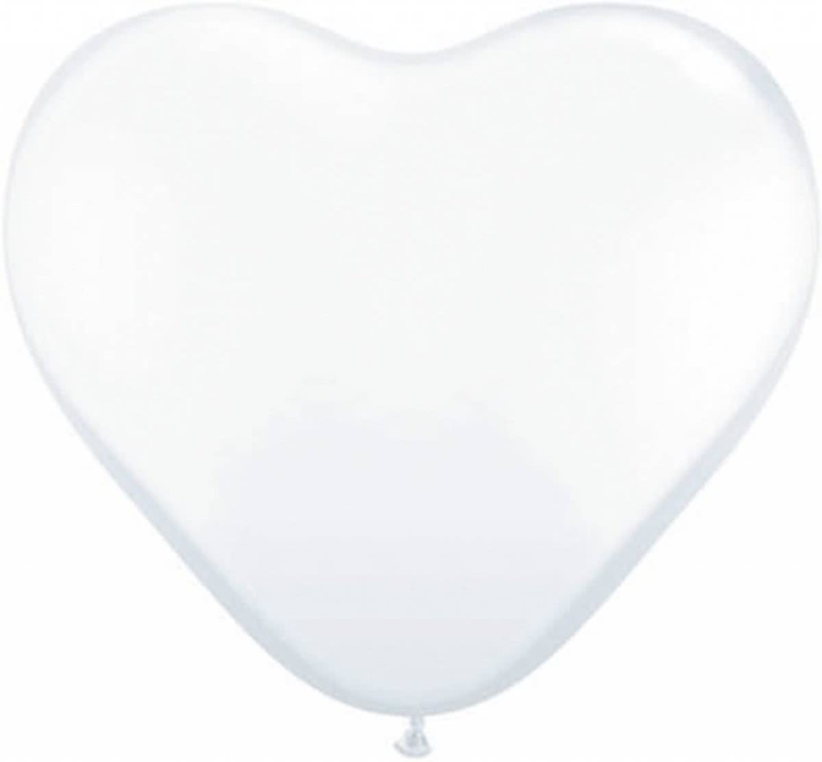 Witte Hart Reuze Ballon XL 90cm