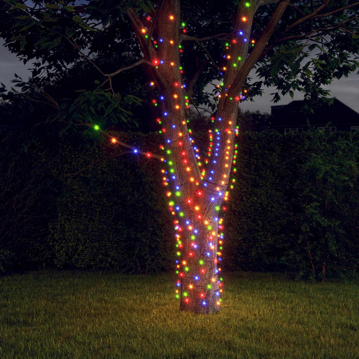 5 st Lichtslinger met 200 LEDs solar binnen/buiten meerkleurig