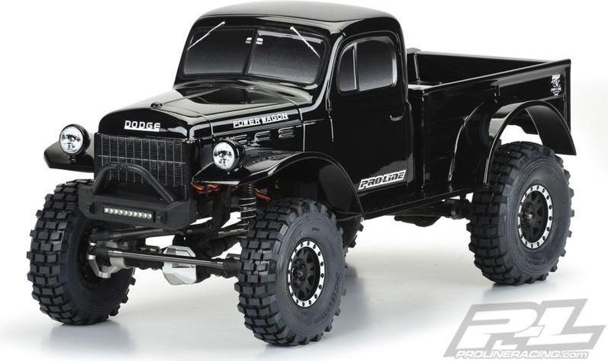 ProLine 1946 Dodge Power Wagon Karo schwarz für 12.3 (313mm) Radstand Scale Crawler