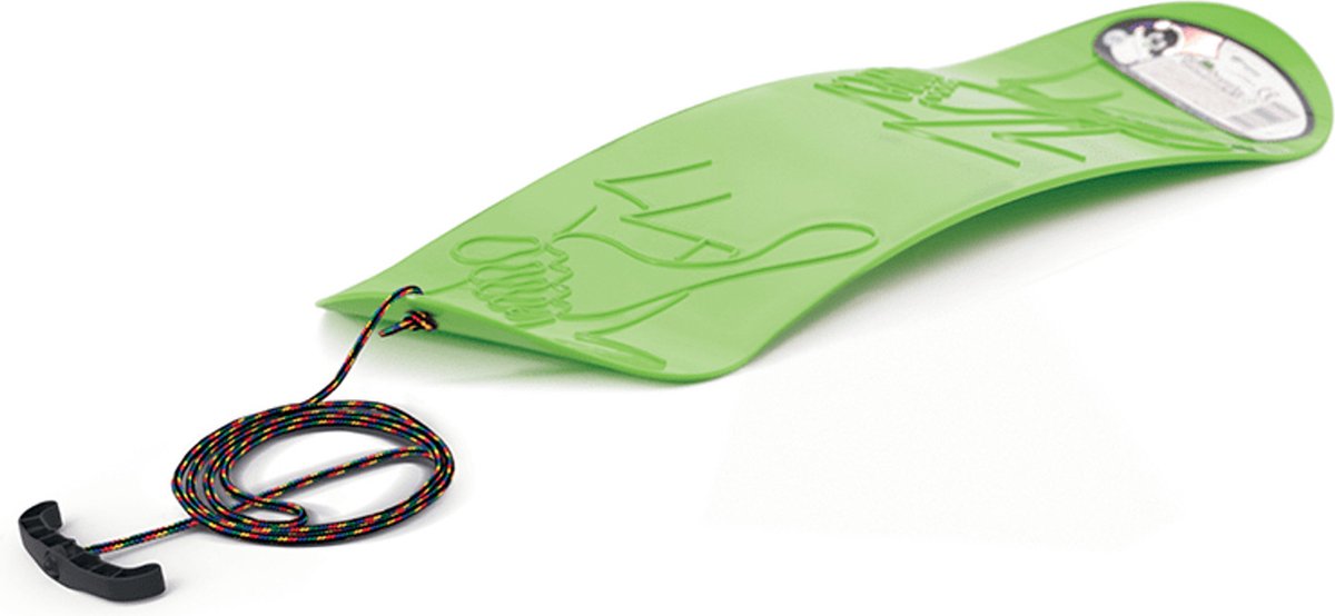 Prosperplast - Speelgoed-snowboard met koord- slee - Groen