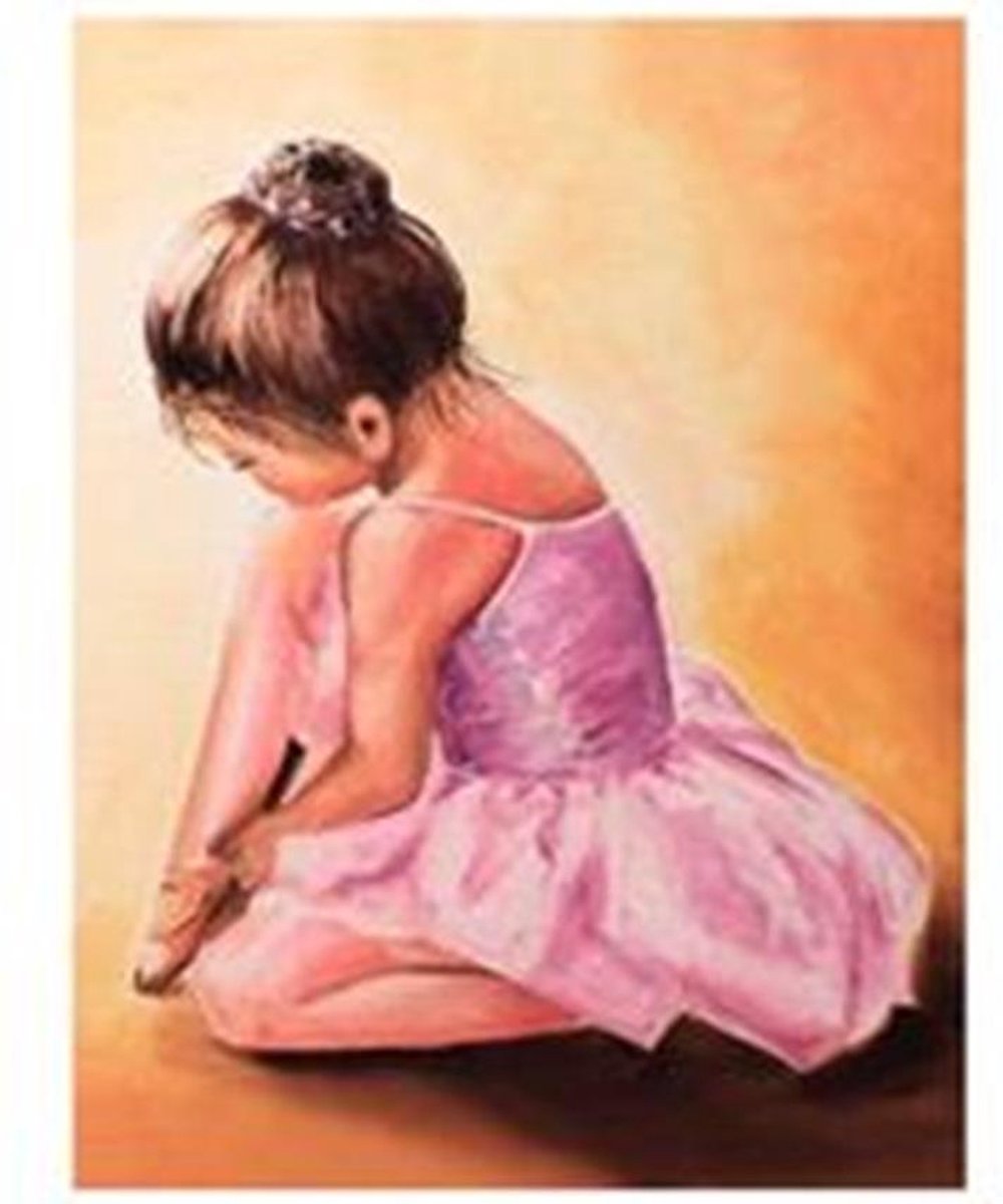 Schilderen op nummer Ballerina Baby (40x50 cm)