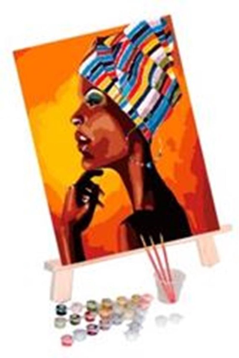 Schilderen op nummer Portrait of an African (40x50 cm)