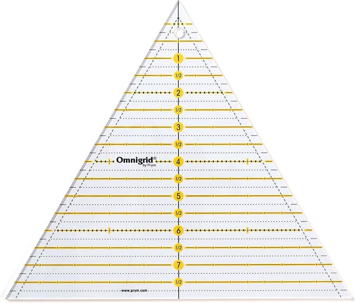 Driehoek 60° 8 inch Omnigrid Patchwork liniaal Prym