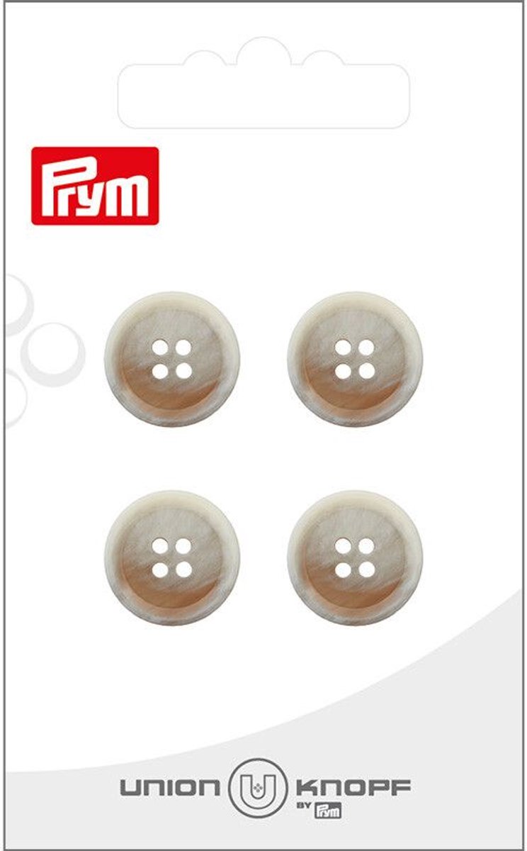 Kunststof 15mm beige 4st
