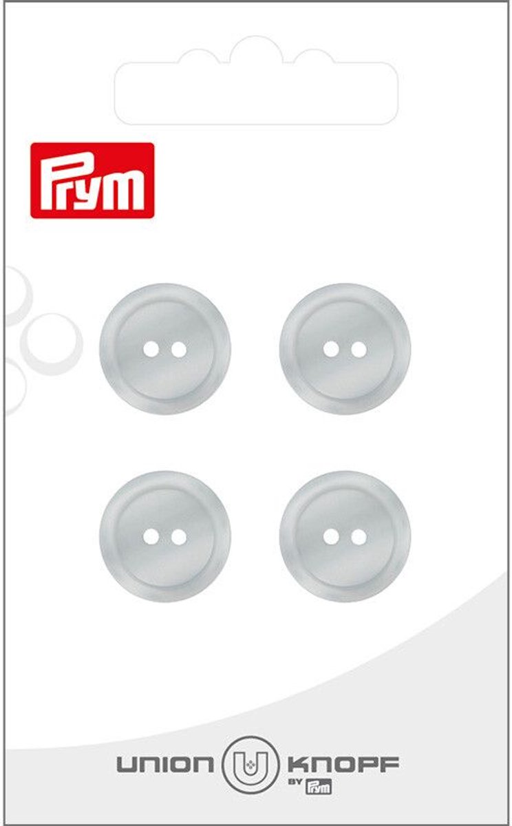 Kunststof 15mm wit 4st