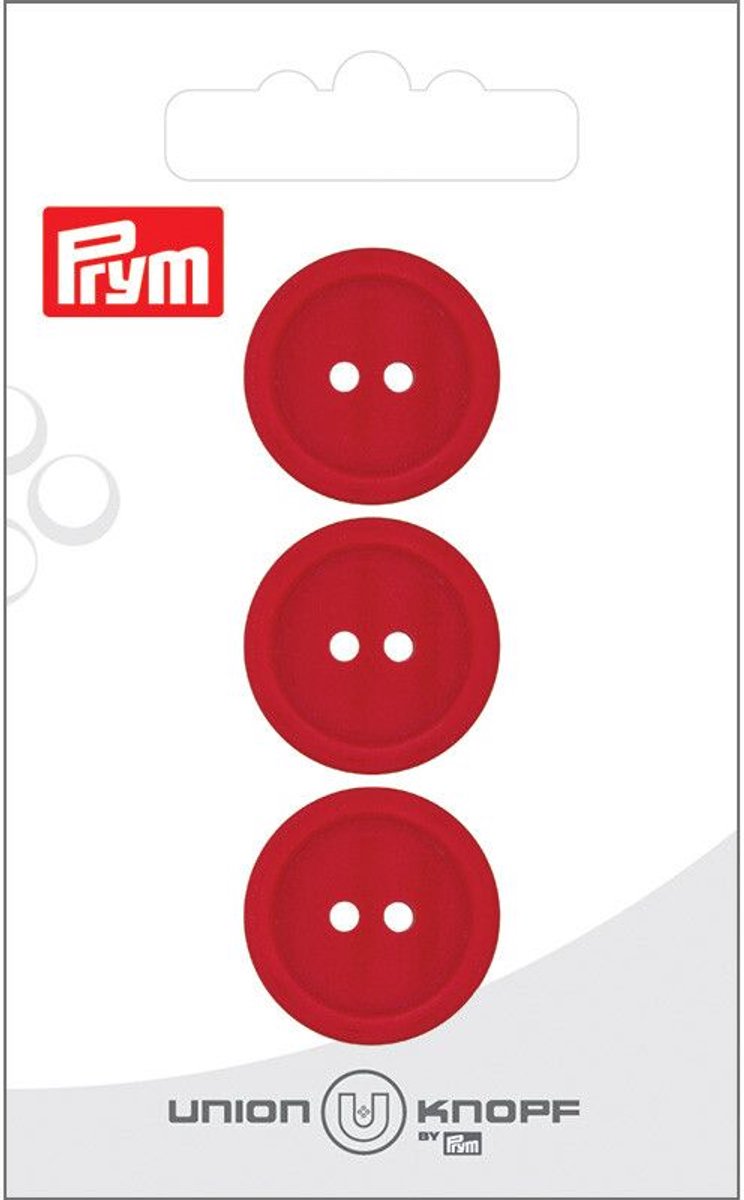 Kunststof 20mm rood 3st -  